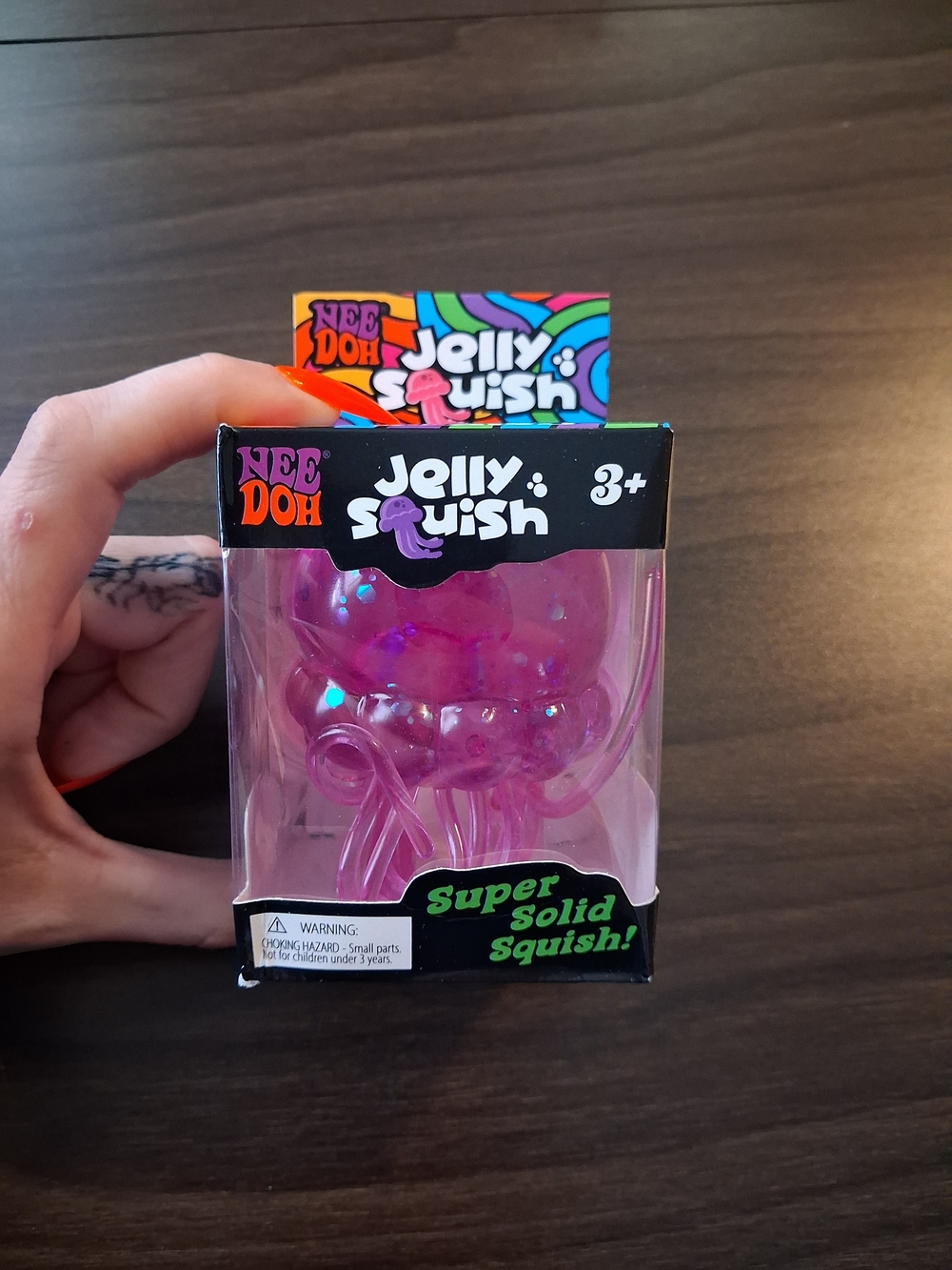 Nee Doh Jelly Squish Pink